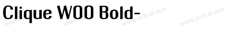 Clique W00 Bold字体转换